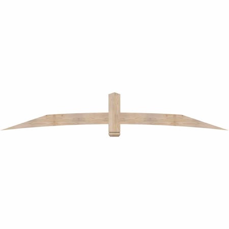 Ekena Millwork Bellingham Smooth Timber Gable Bracket, Douglas Fir, 108"W x 18"H x 1 1/2"D x 5 1/2"F, 4/12 Pitch GBW108X18X0206BEL00SDF